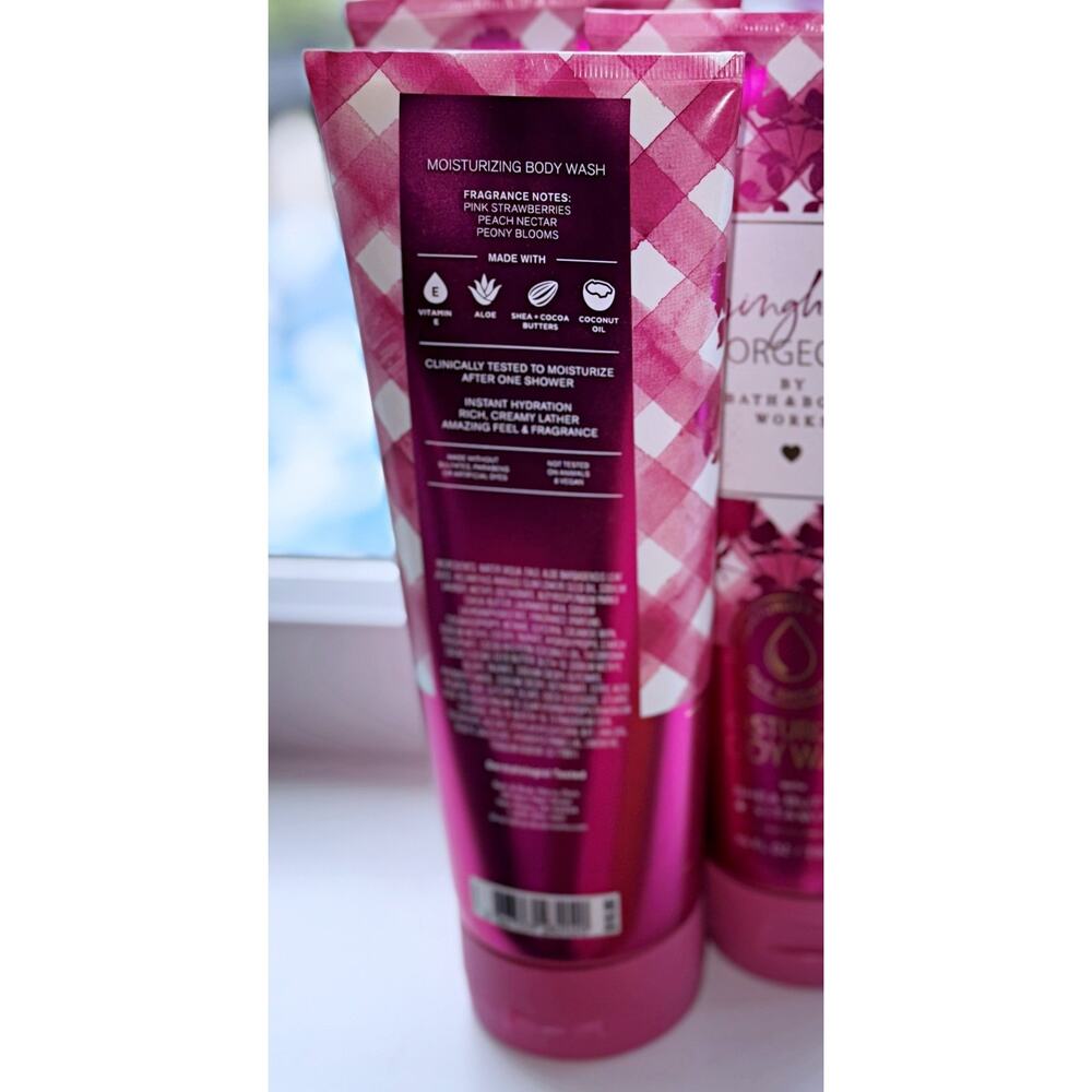 Bath & Body Works Gingham Gorgeous 10oz Moisturizing Body Wash Creamy Lather x3 - Picture 4 of 4